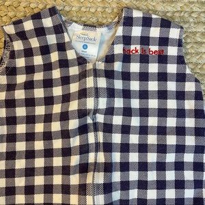 Halo Sleep Sack - Navy Gingham (Small)